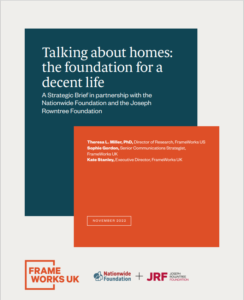 Talking about homes: the foundation for a decent life. Cover of full report 