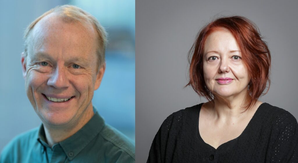 Photo of Tony Burton and Baroness Alicia Kennedy - our new trustees